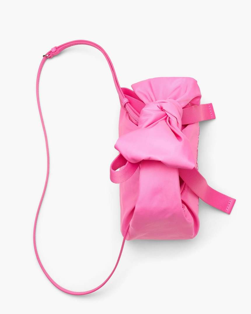 de bow nylon mini sack bag