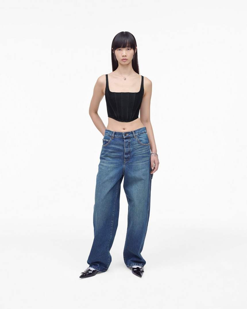 de denim bustier