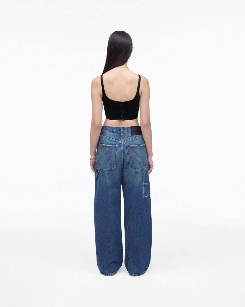 de denim bustier