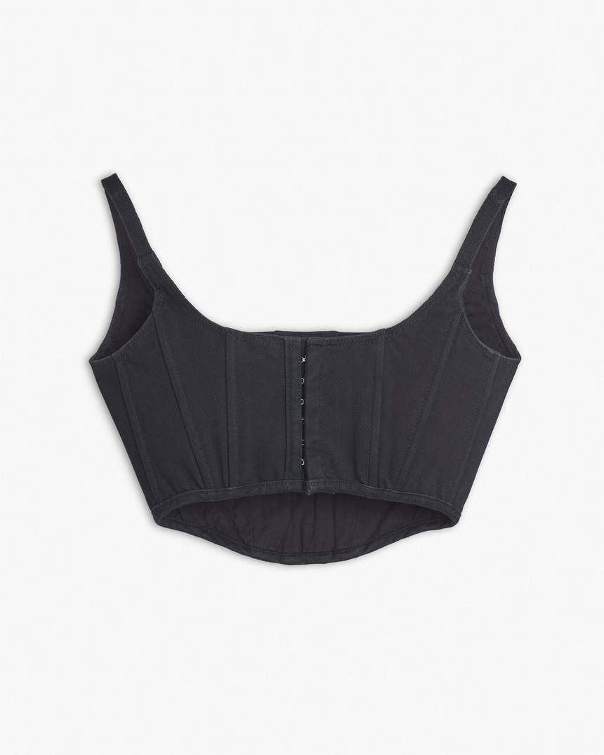 de denim bustier