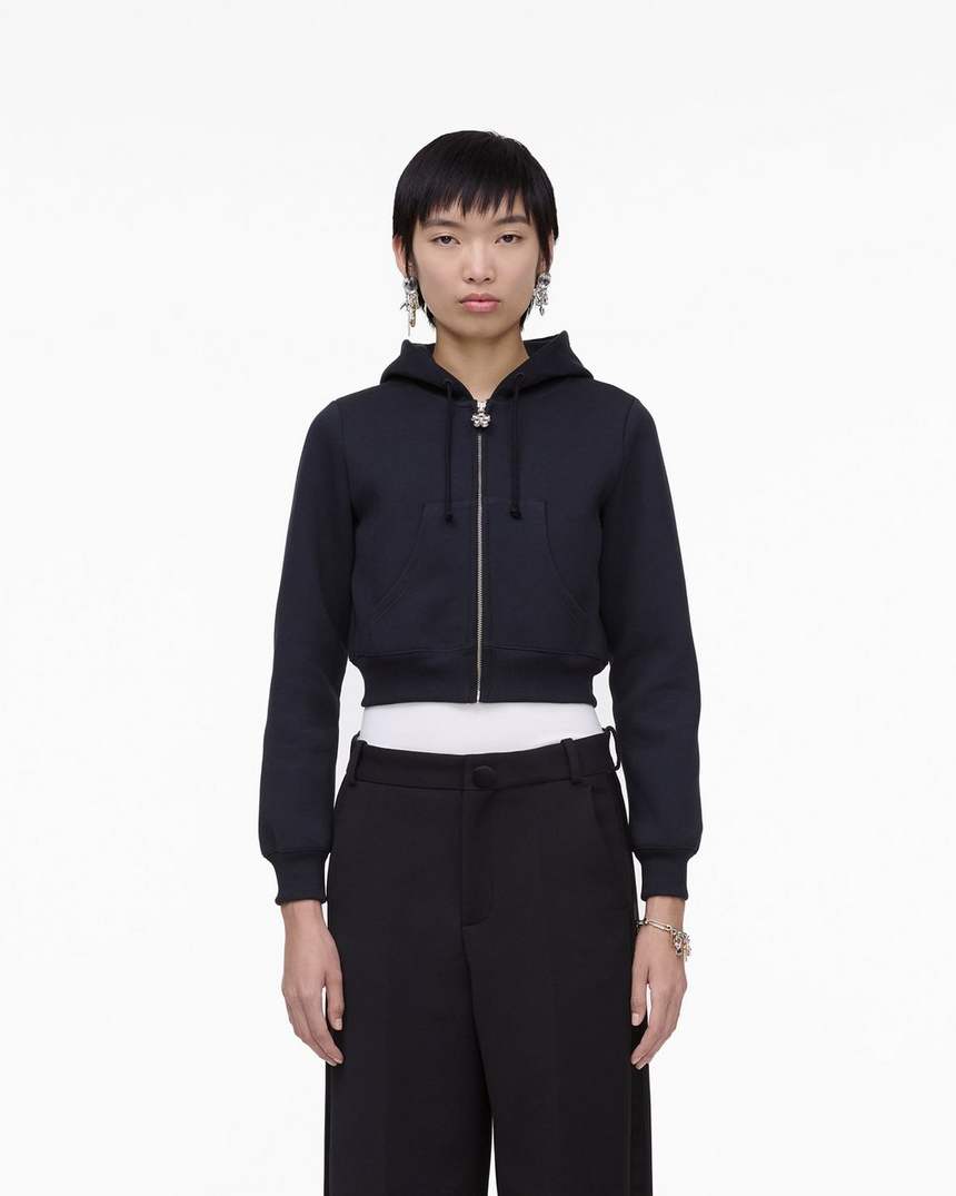 charm cropped hoodie