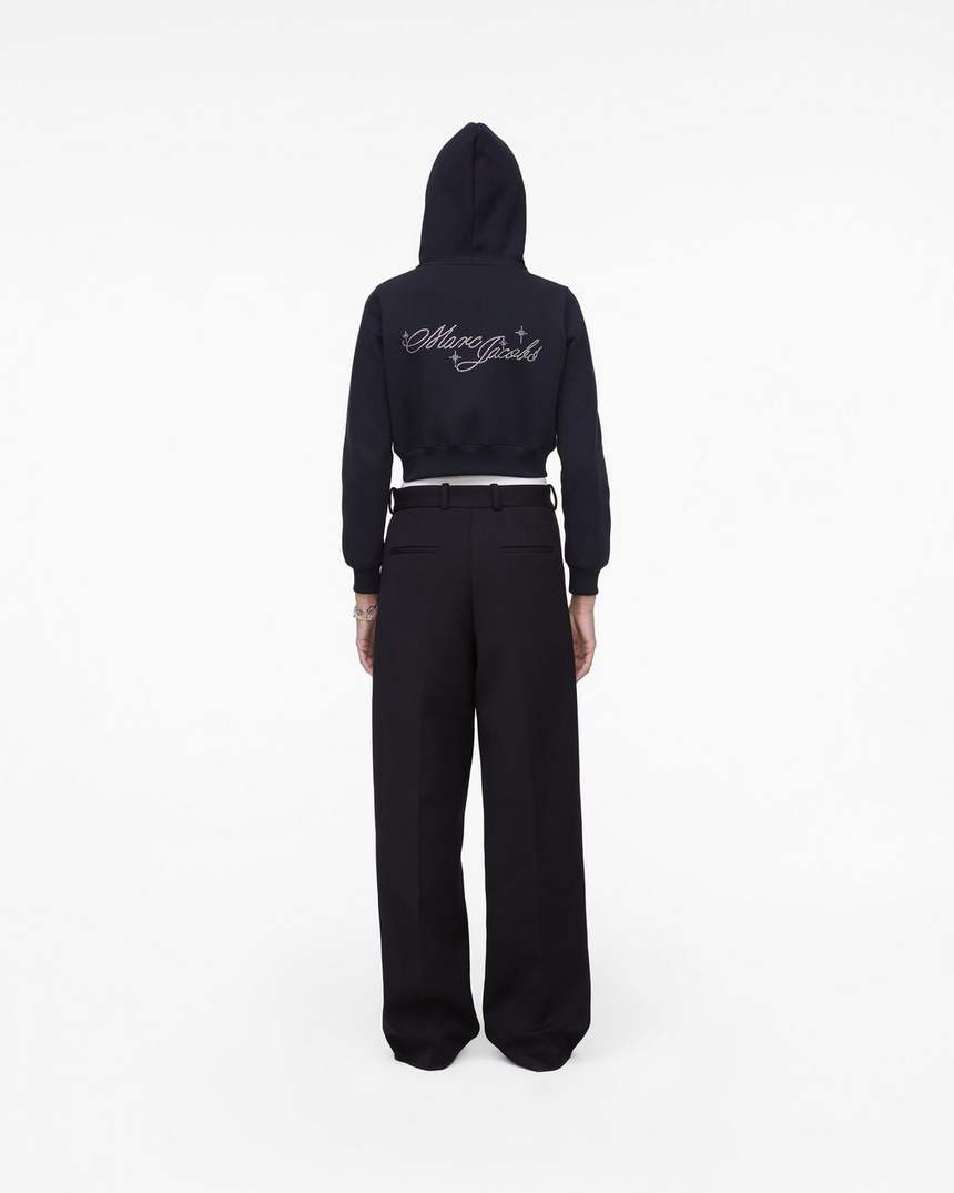 charm cropped hoodie