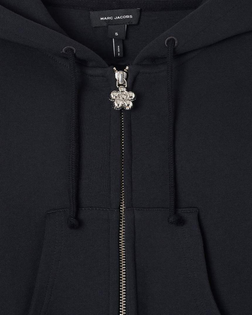 charm cropped hoodie